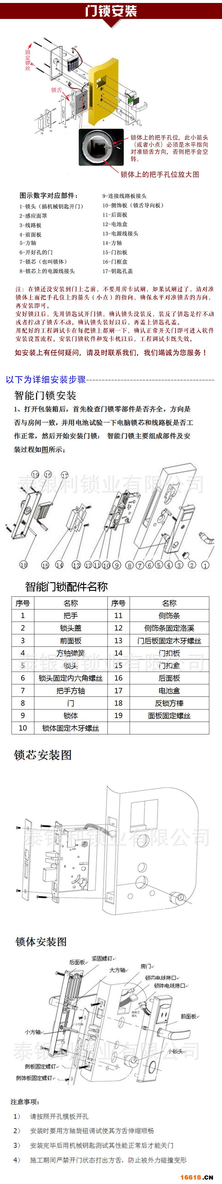 門(mén)鎖安裝詳細(xì)版